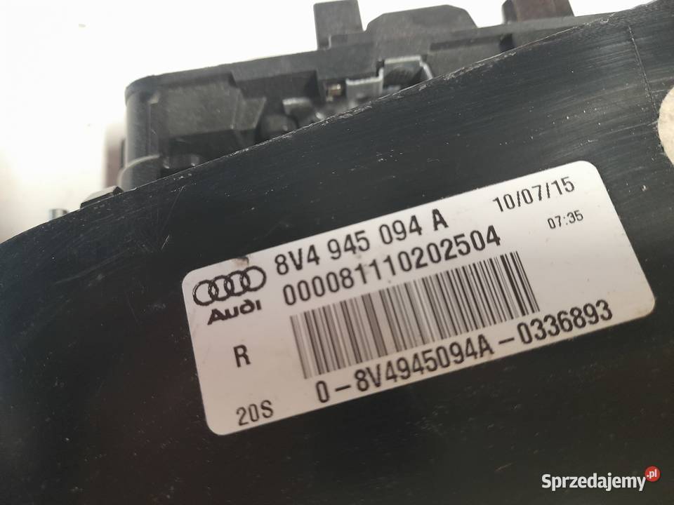 AUDI A3 SPORTBACK LAMPA PRAWA TYLNA TYŁ LED