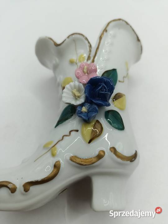 But trzewik mini nakładane kwiatki porcelana Zamość