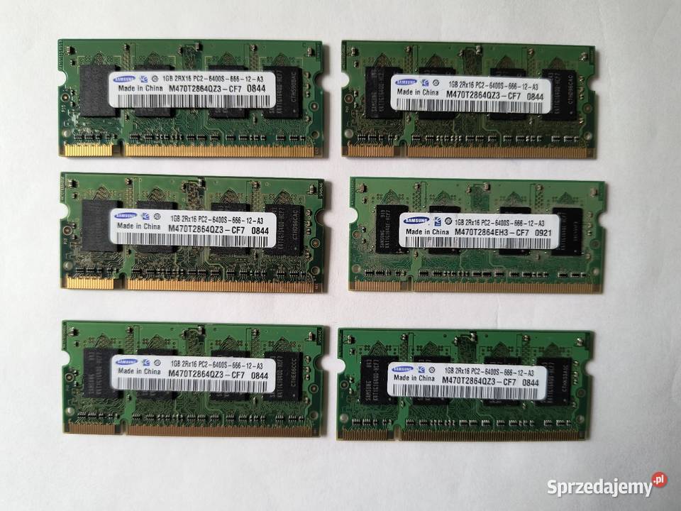 Pamięć DDR 2 1GB do laptopów