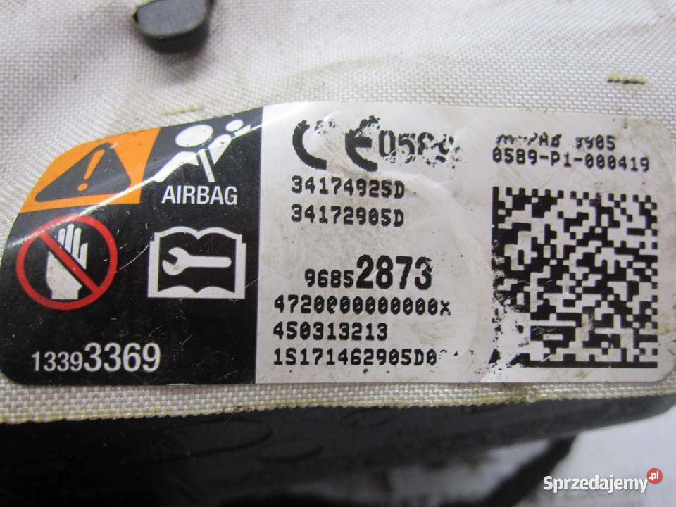 OPEL CORSA E 17r AIRBAG poduszka pasażera Kielce