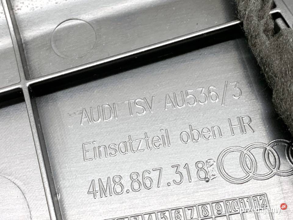 BOCZEK DRZWI PRAWY TYŁ AUDI Q8 SUV TAPICERKA sprzedam