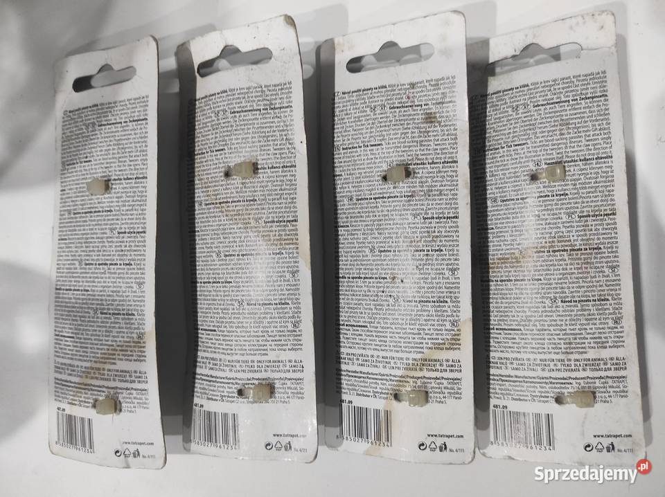 Pęsetki na kleszcze Tatrapet 4 sztuki Lublin