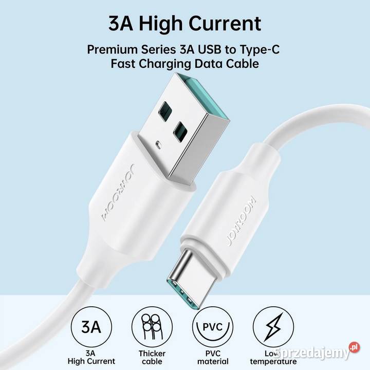 Kabel USB typeC 3A 2mQuick Charge QC 30 Szybkie Siemianowice Śląskie