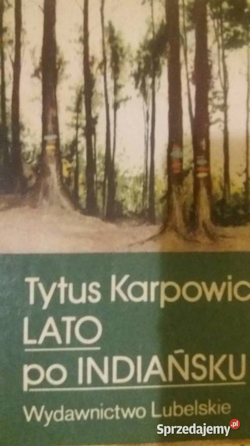 Karpowicz książki Lato indiańsku prezenty Warszawa