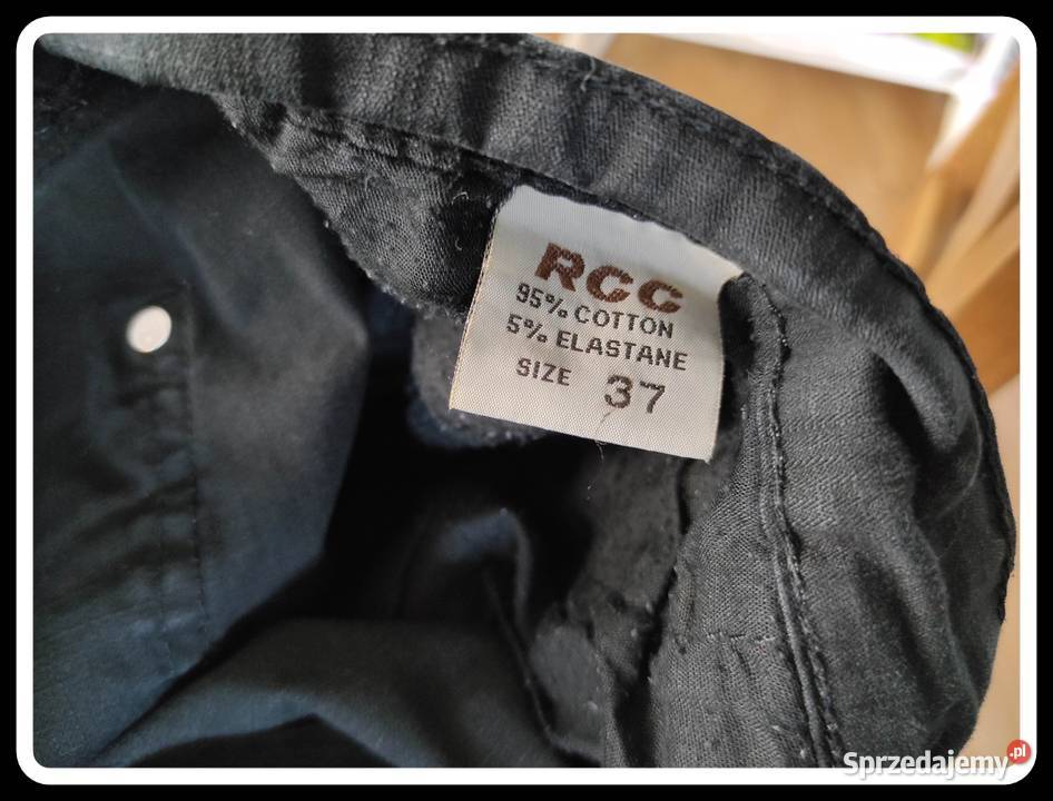 rocfashion czarne spodnie jeansowe rozmiar 37 Moda i Styl Płock