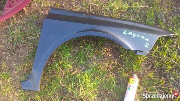Błotnik przedni prawy RENAULT LAGUNA 2 czarny wielkopolskie