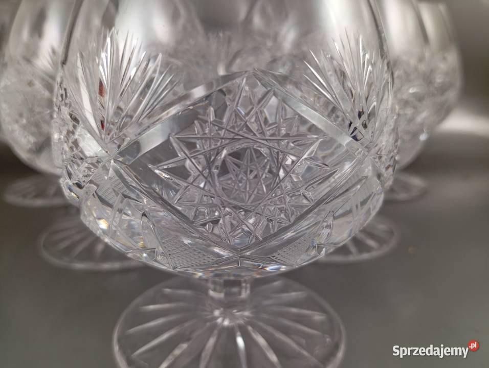 Kieliszki do koniaku kryształowe 6 sztuk lubuskie Zielona Góra