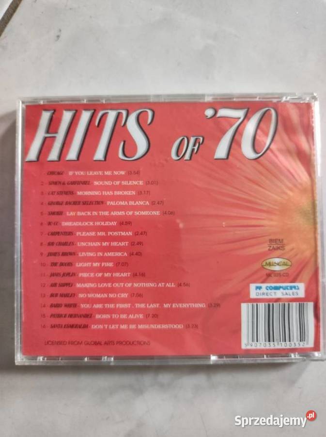 Hits of 70 muzyka lat siedemdziesiątych unikat CD świętokrzyskie sprzedam