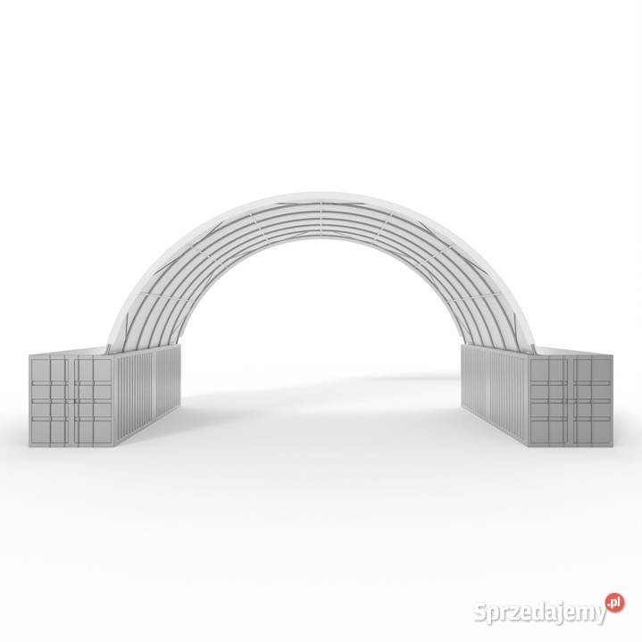 Zadaszenie kontenerowe 12x24m PVC 750gm2 Wrocław