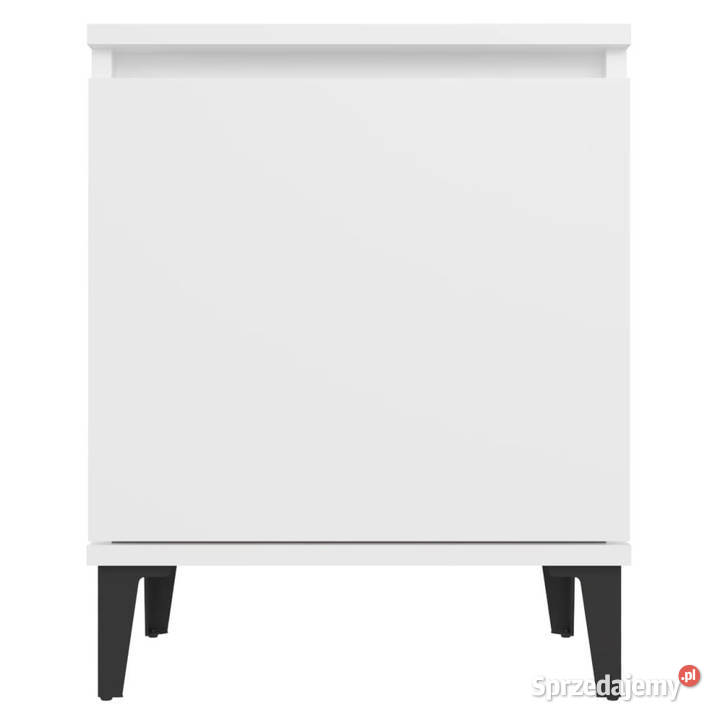 Szafki nocne z metalowymi nóżkami białe 40x30x50 Nocne Warszawa