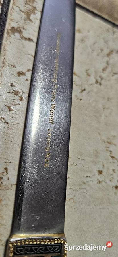 Przedwojenny sygnowany numerowany nóż do Barlinek