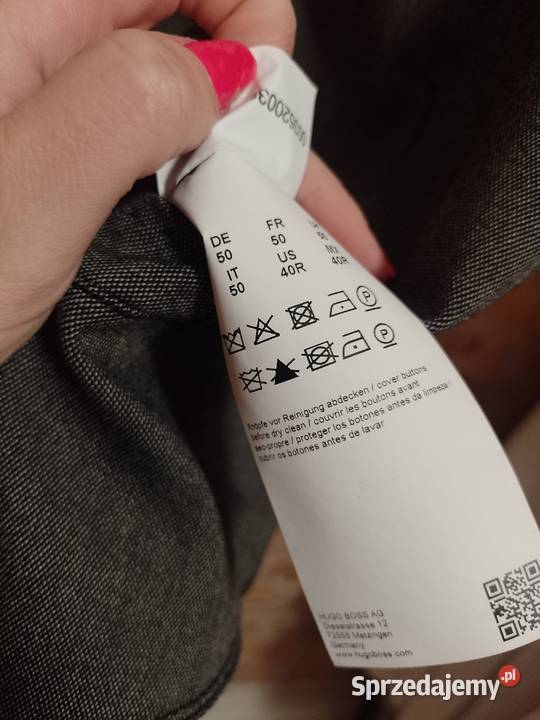 M 50 Hugo Boss Ekskluzywna szara kamizelka Odzież wyjściowa małopolskie Kraków