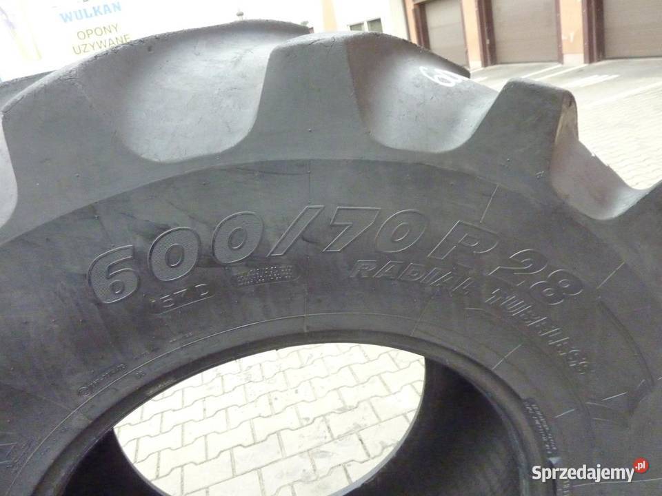 2x Opona używana rolnicza 60070R28 MICHELIN MACH Zaścianki