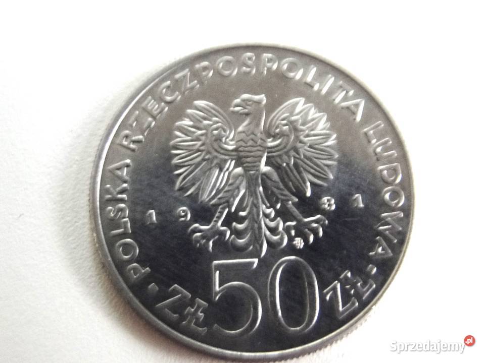 Moneta kolekcjonerska Wł Sikorski 50 z 1981 Warszawa