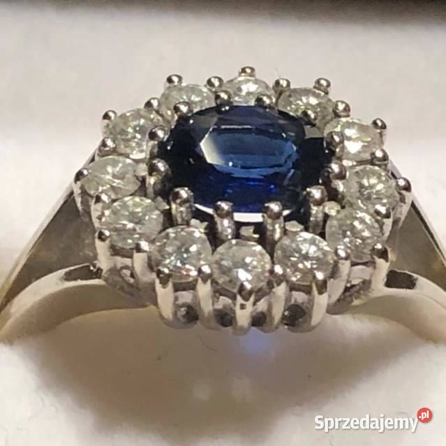 Pierścionek Z szafirem Pierścionki Łódź