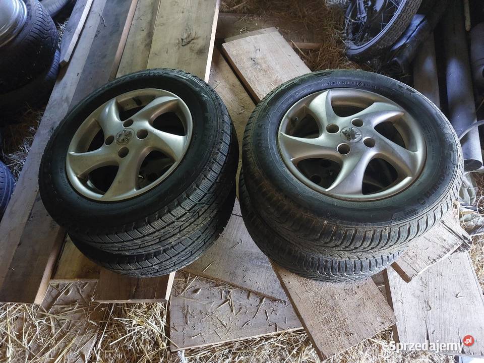 Akufelgi z oponami peugeot Średnica 15" Natalin