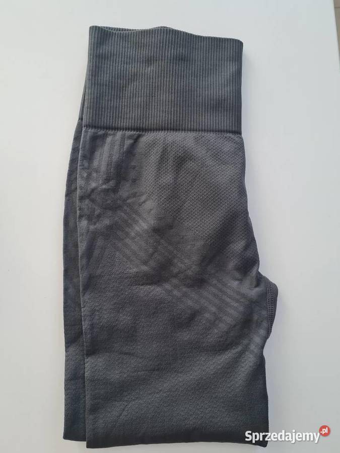 Nowe szare bezszwowe dopasowane legginsy fitness Lublin