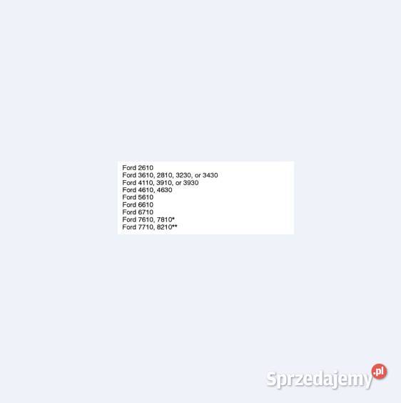 Ford Holland 4110 3910 3930 4610 4630 instrukcja