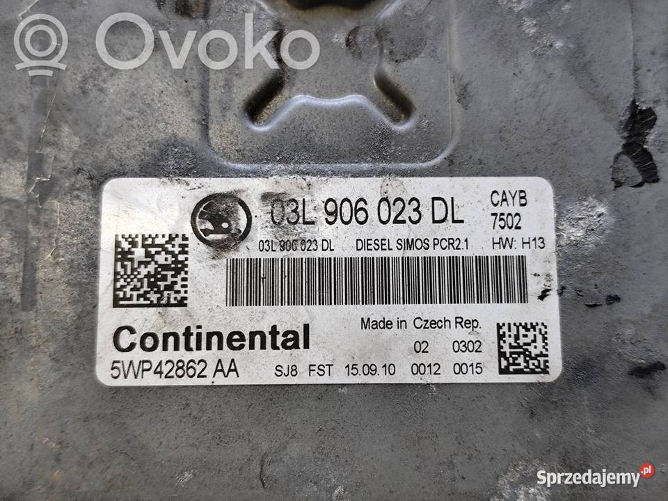 Skoda Roomster Fabia II 16TDI STEROWNIK MODUŁ Czujniki i sterowniki wielkopolskie sprzedam