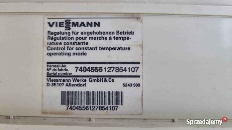 Regulator VIESSMANN VITOPEND 100 WHE4 Sterownik Ogrzewanie Siemianowice Śląskie
