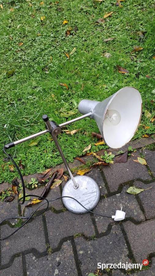 Stara Lampa Biurkowa Polamp Gdańsk PRL Świecie