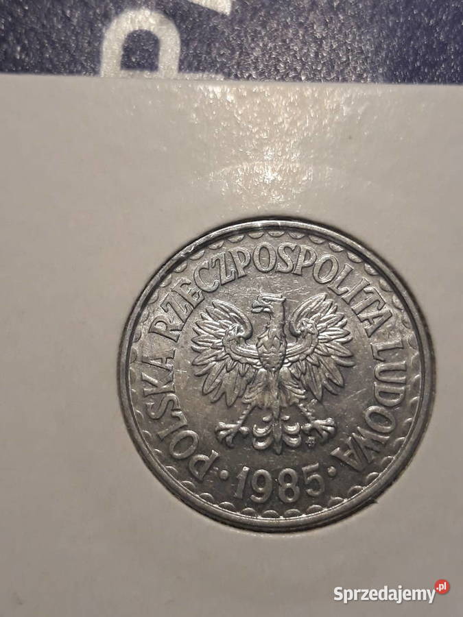 1 złoty 1985 r 11 około mennicze Konin