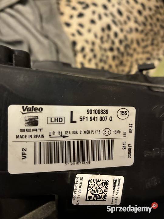 Lampa reflektor prawy przód Seat Leon III 3 FR sprzedam