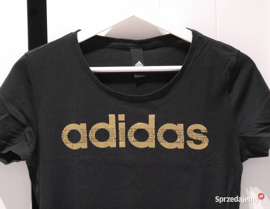 Adidas świetna koszulka złote logo 34 XS Wrocław