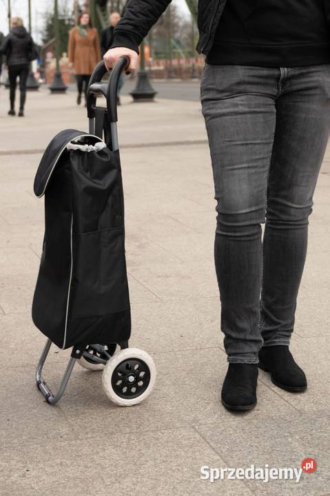 Torba wózek na zakupy na kółkach czarna Dom i Ogród sprzedam
