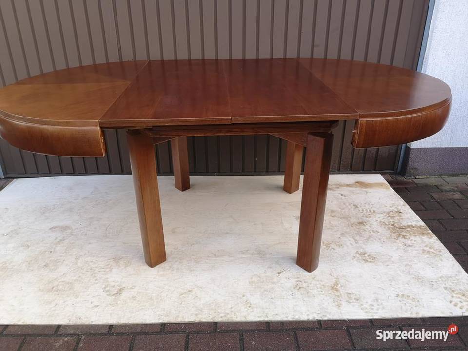 Stół ArtDeco Beczka Orzech Antyk Stary Swarzędz