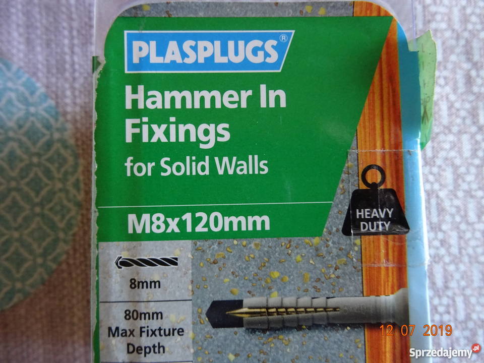 Kołek rozporowy szybkiego montażu 8 X 120 mm łódzkie Łódź