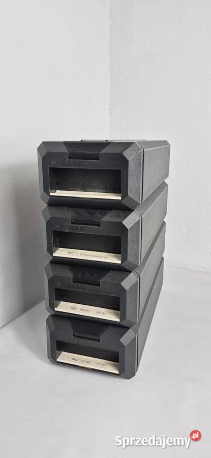 Zestaw 4x Organizer POSSO Media Box na kasety MC Biłgoraj