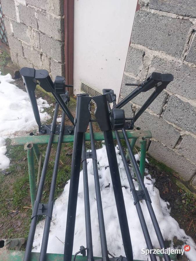 3 Bagażniki Rowerowe THULE na Dach Samochodu Zagrodno