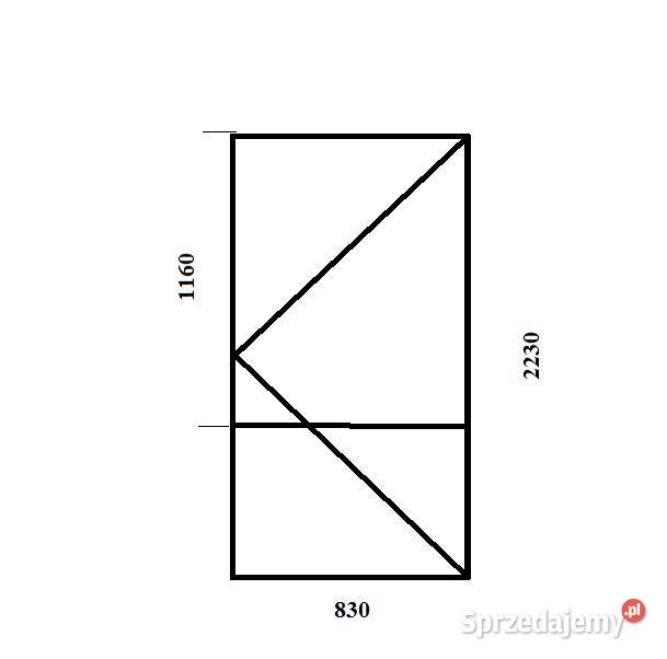 Okno balkonowe 830x2230 830cm Białystok