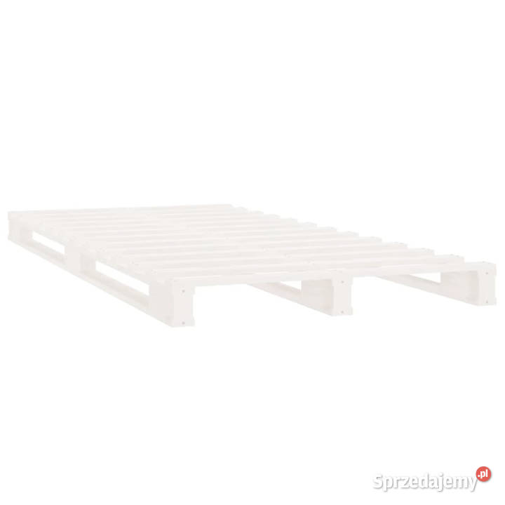 Łóżko z palet białe lite drewno sosnowe 90x200 Warszawa