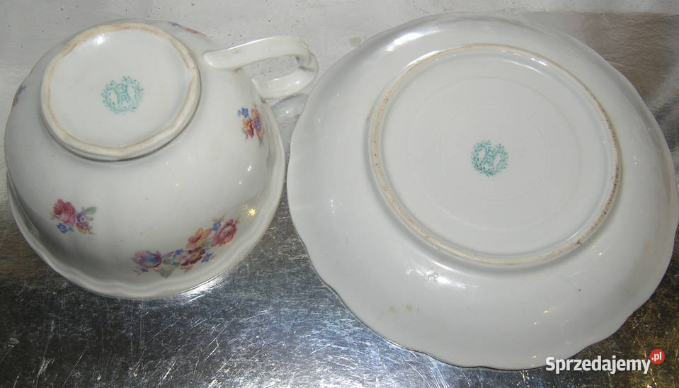filiżanka vintage RHA Hdrich SohnDd Porcelana i szkło dolnośląskie Bartków
