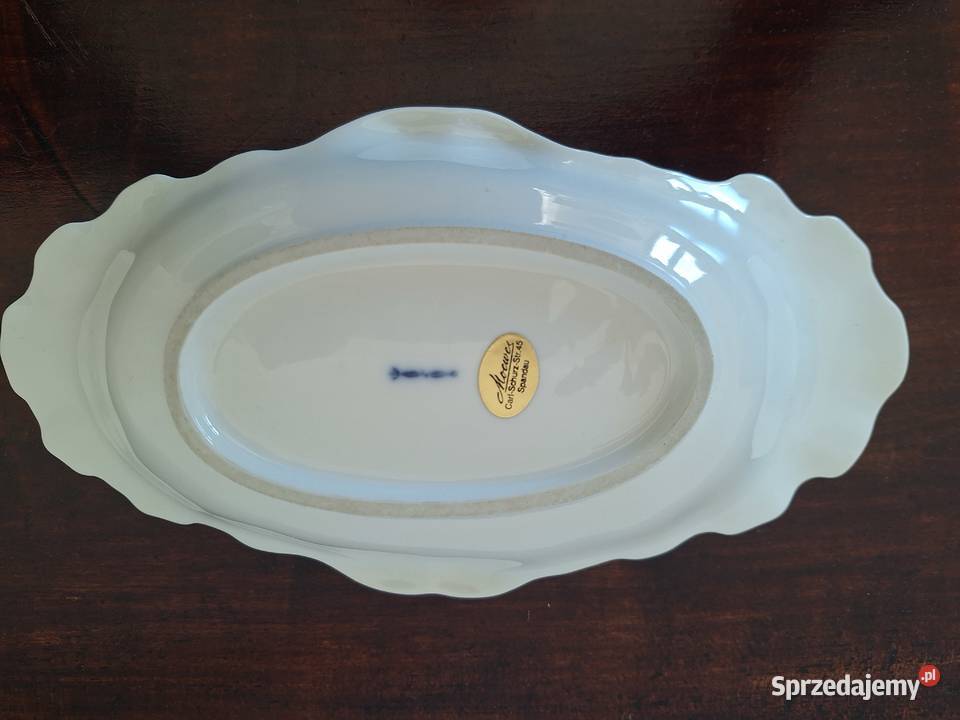 KPM Berlin zabytkowa biała patera porcelana w