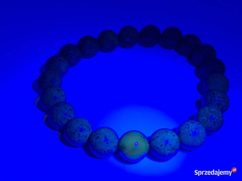 Bransoletka bursztyn bałtycki kulka czarna Warszawa