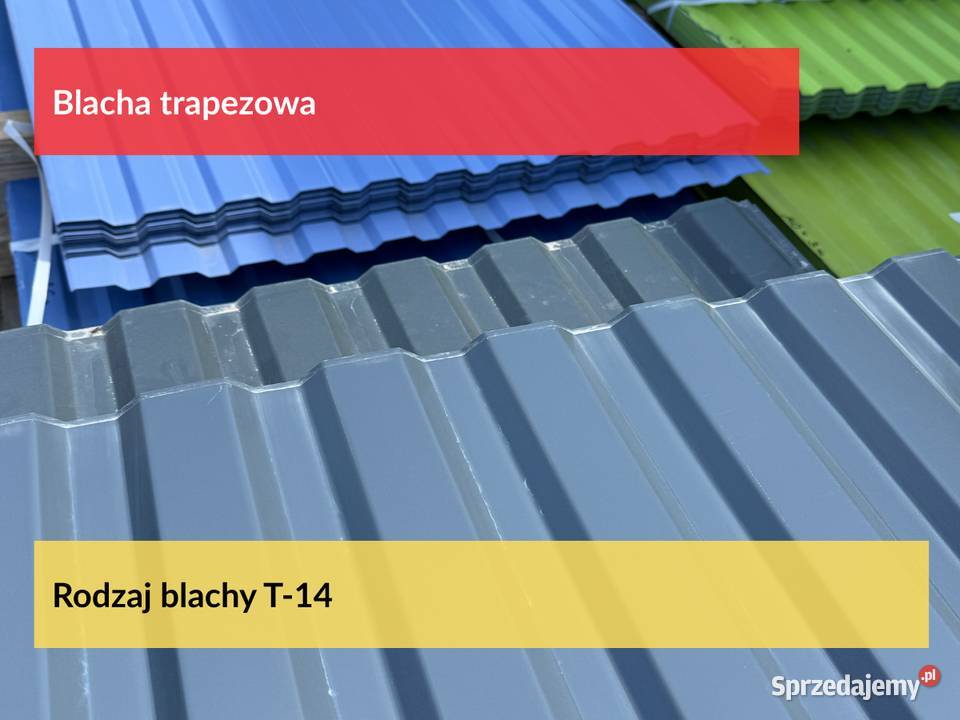 Blacha Trapezowa T14 2 gat w kolorze 7035 szary Puszczykowo