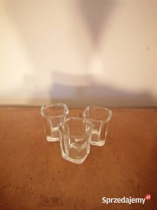 grube kwadratowe kieliszki do shotów wódki 3 Siemianowice Śląskie sprzedam