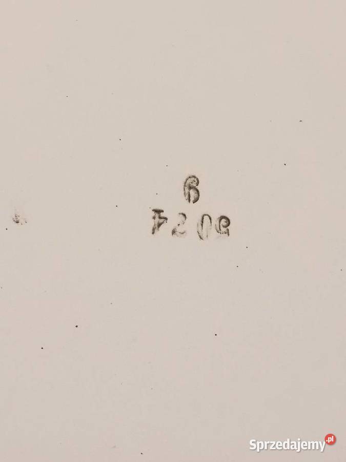 Porcelanowy talerz dekoracyjny winogrona vintage Chorzew