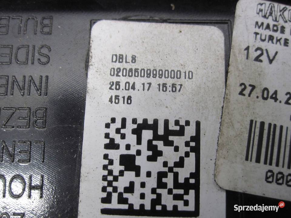 FIAT DOBLO 17r lampa prawy tył 52044715 Kielce