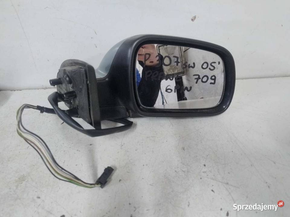 LUSTERKO PRAWE EZSD 6 PIN PEUGEOT 307 osobowe Lusterka zewnętrzne