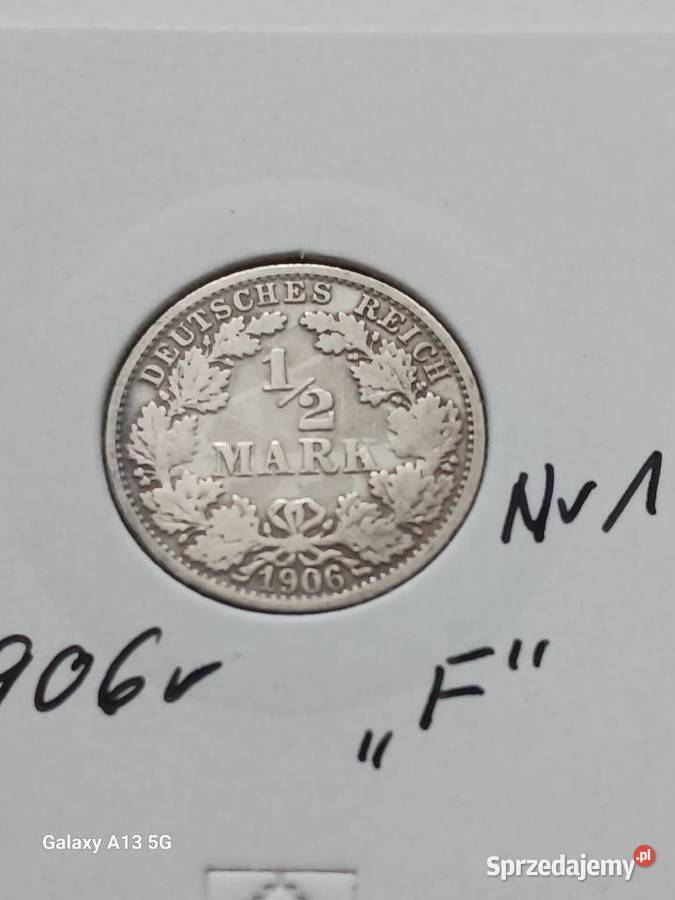 12 Marki Prusy 1906 r 1 mennica F sprzedam