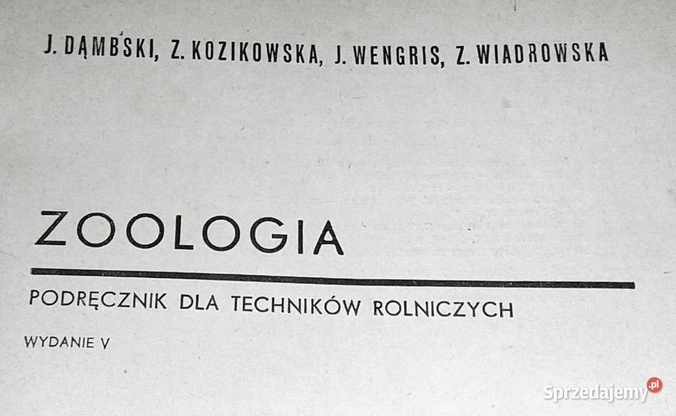 Zoologia J Dąmbski Z Kozikowska J Wengris Pozostałe lubelskie Chełm