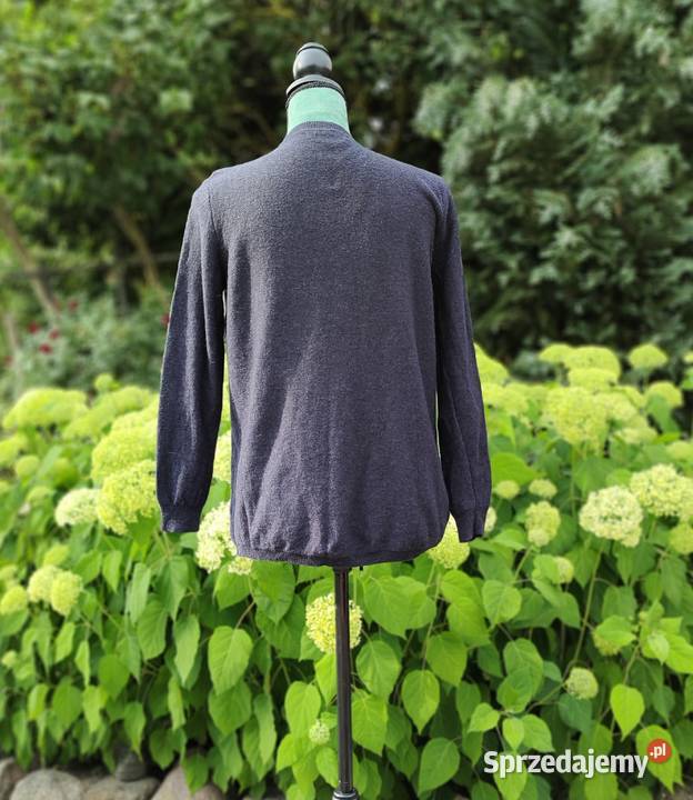 Sweter wełniany Mango Violeta plus size S L 40 niebieski Szczecin