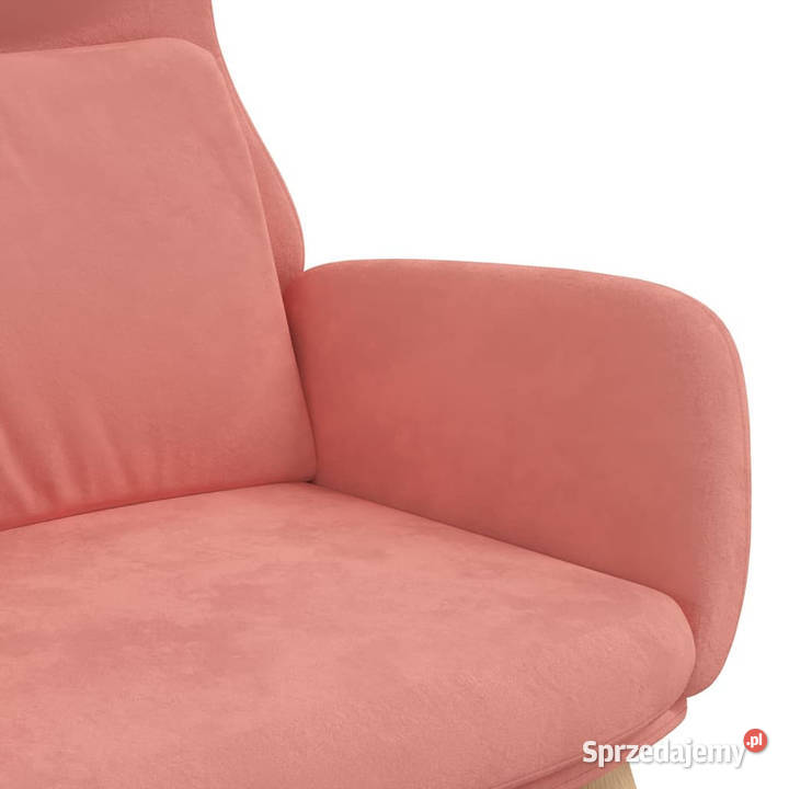 Fotel różowy obity aksamitem WM341355 Warszawa