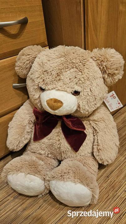 Duży Miś puszysty jasny brąż nowy Długość 70 Zabawki Łódź