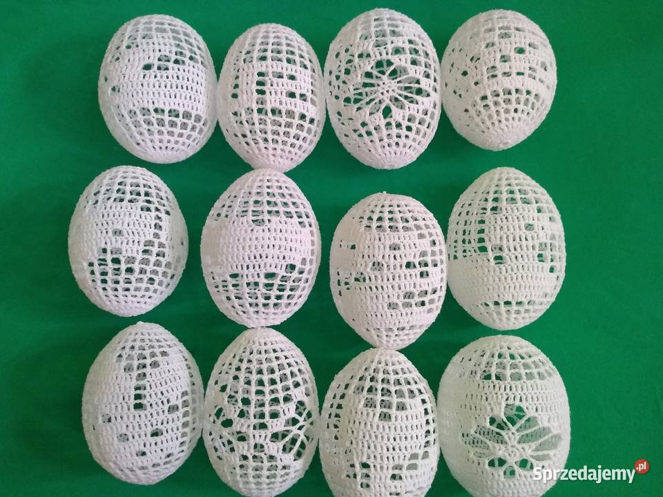 Szydełkowe pisanki wielkanocne