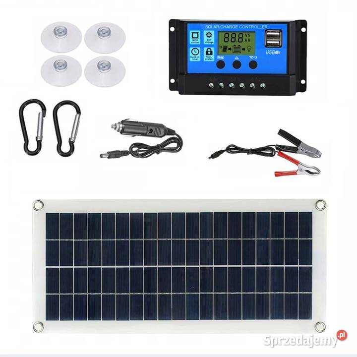 PANEL SOLARNY 300W ZESTAW Z REGULATOREM I Błaszki
